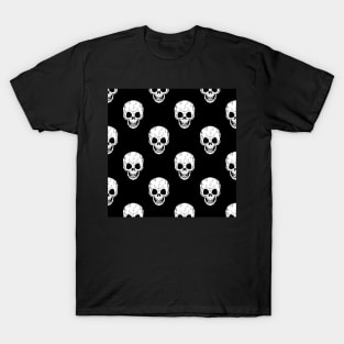 Halloween Skull Pattern T-Shirt